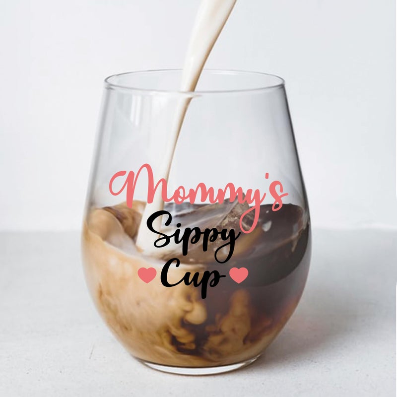 Perfectinsoy Mommy's Sippy Cup - Funny Wine Glass 15oz, First Mother's Day Gift for Mom, Wife, or Daughter - Image 3